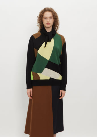Foulard Color Blocked Sweater