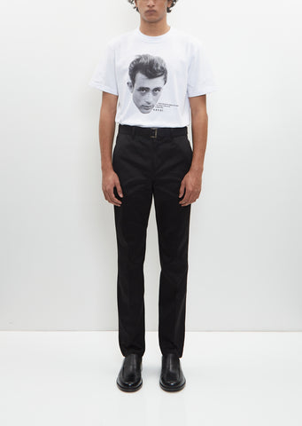 Cotton Chino Pants — Black