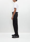 Cotton Chino Pants — Black