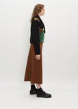 Two Tone Wool Skirt