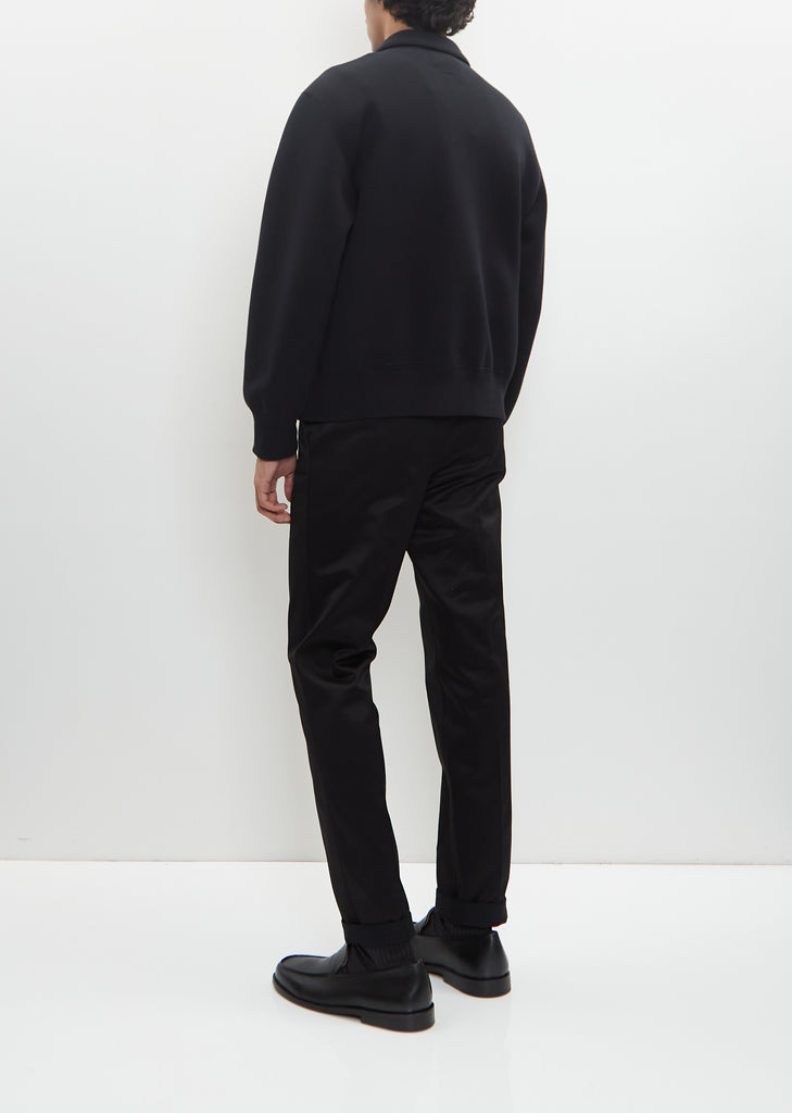 Sponge Sweat Polo Shirt — Black