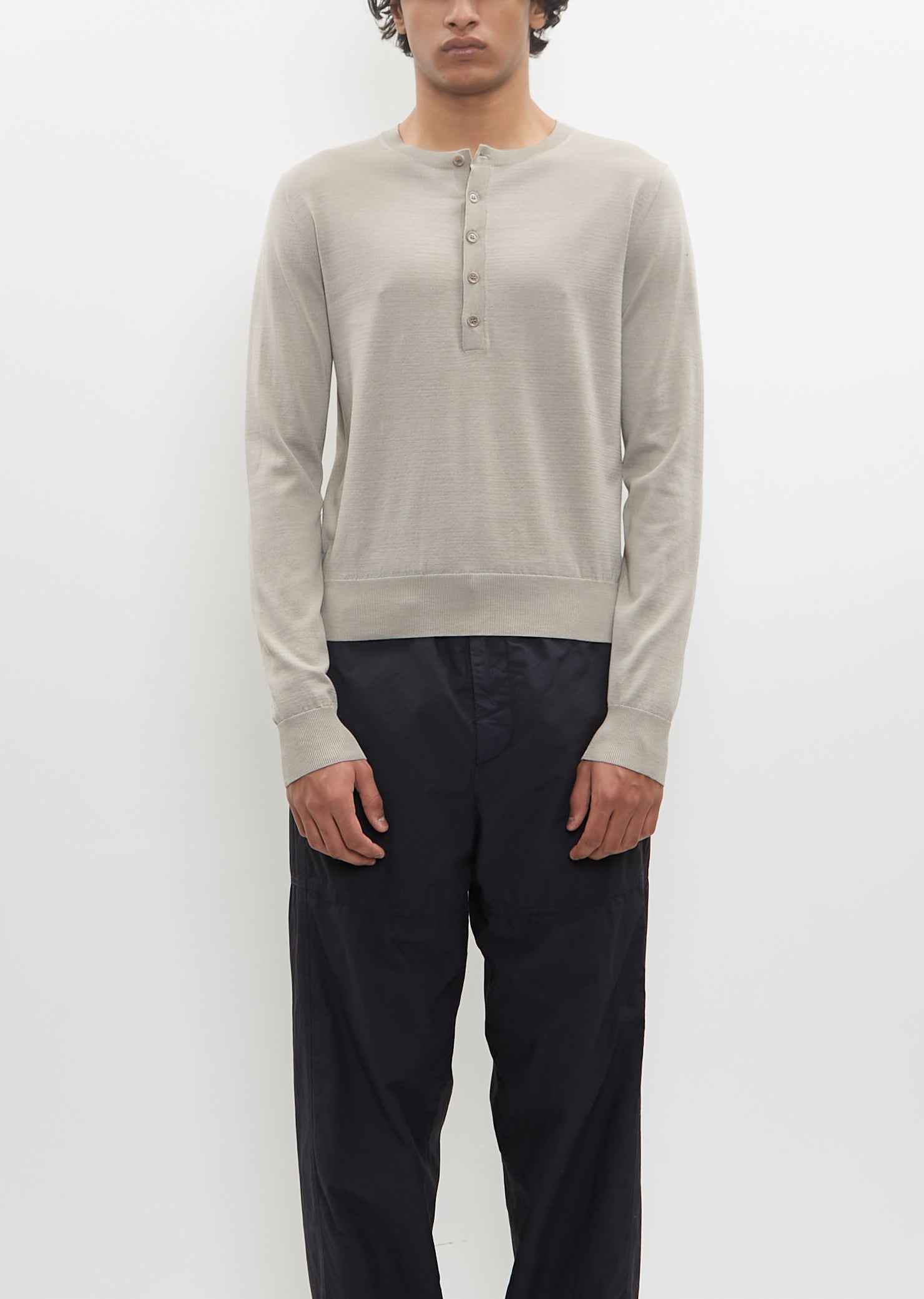 Dries van noten 15AW ニット Dries Van Noten Oversized Metallic Sweater - Silver - 251