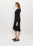 Pleated Long Sleeve Dress