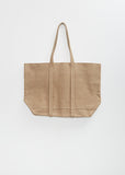 Washed Canvas 6 Pockets Tote, Medium — Taupe