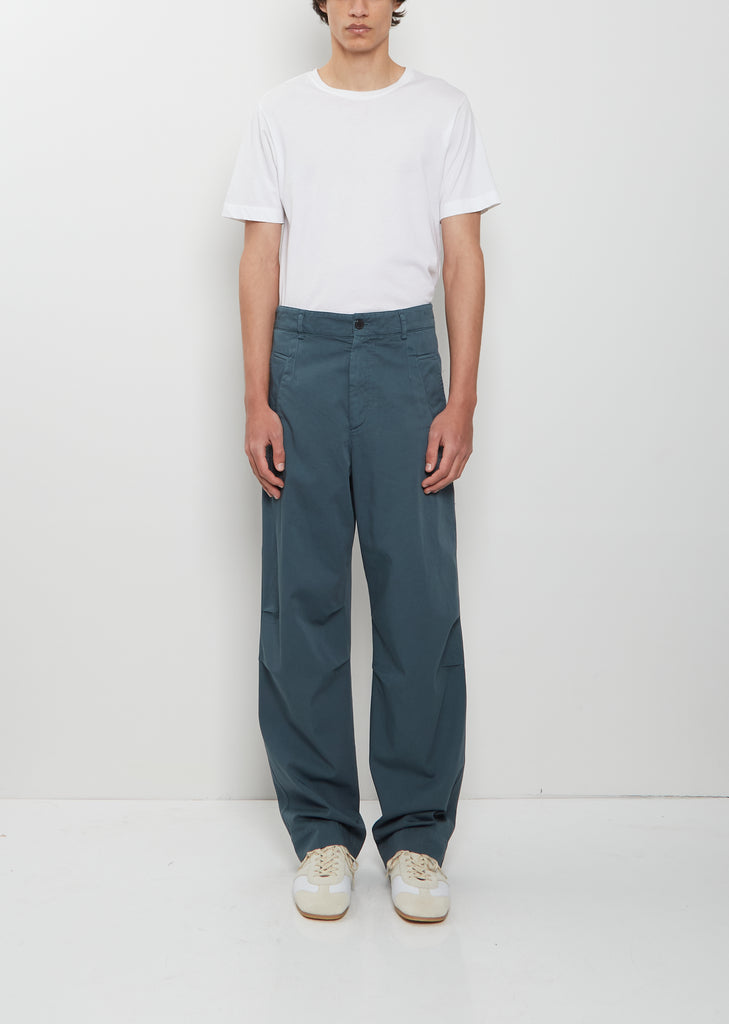 Pencks Cotton Pants — Petrol