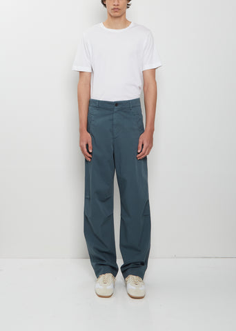 Pencks Cotton Pants — Petrol