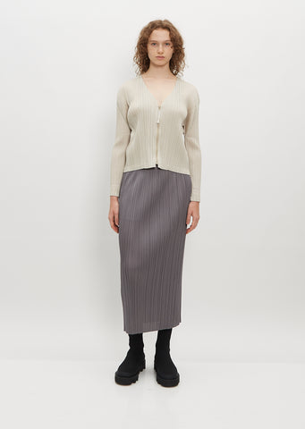 Pleated Midi Skirt