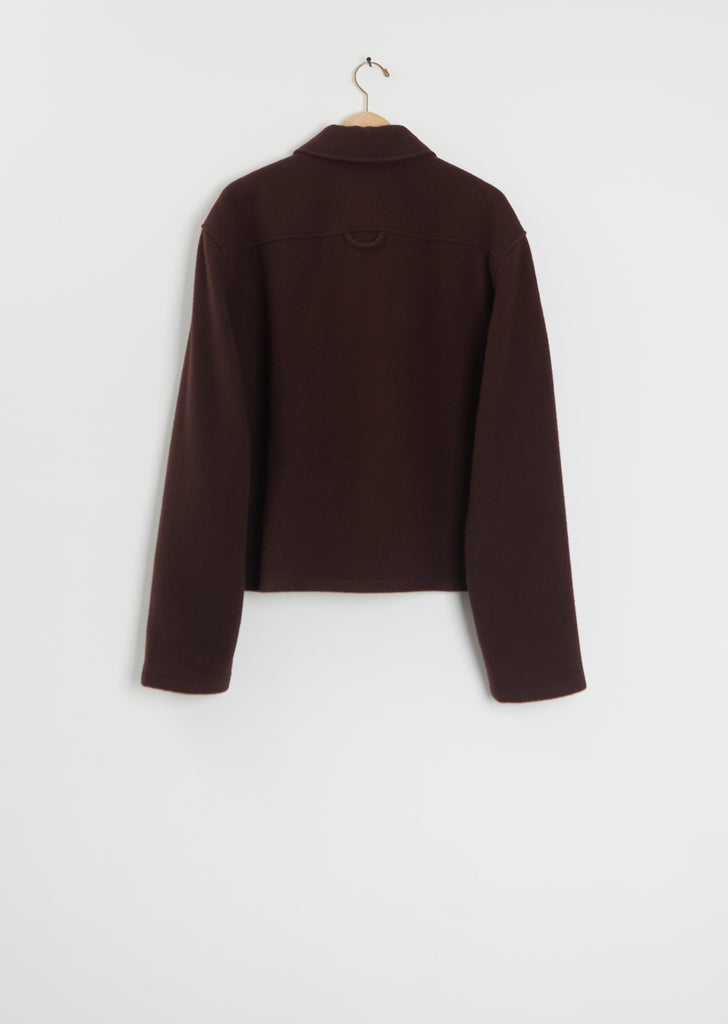 Wool Fleece Polo — Tanin