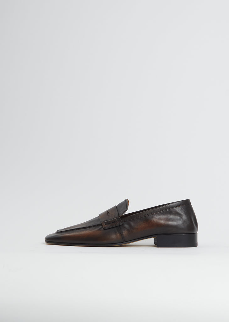 Leather Loafer Mule