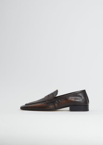 Leather Loafer Mule