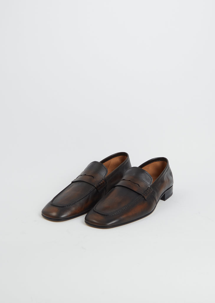 Leather Loafer Mule