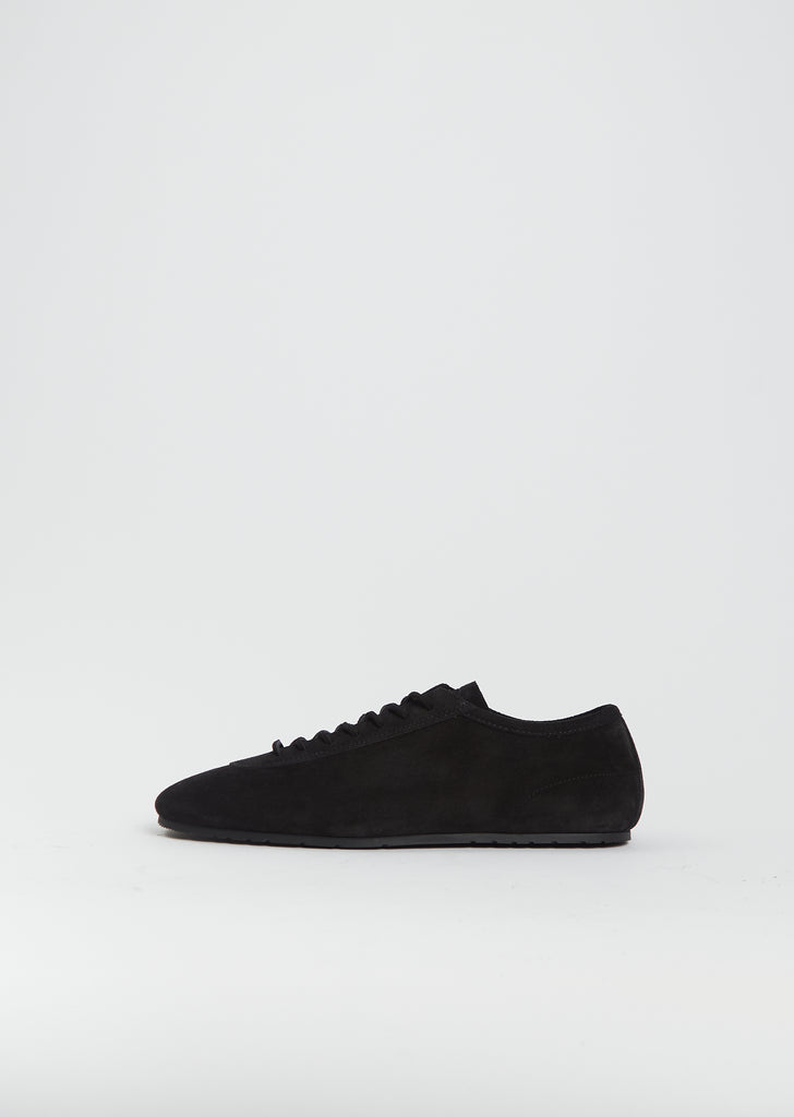 Suede Trainer — Black