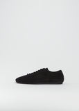 Suede Trainer — Black