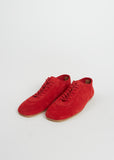 Suede Trainer — Red