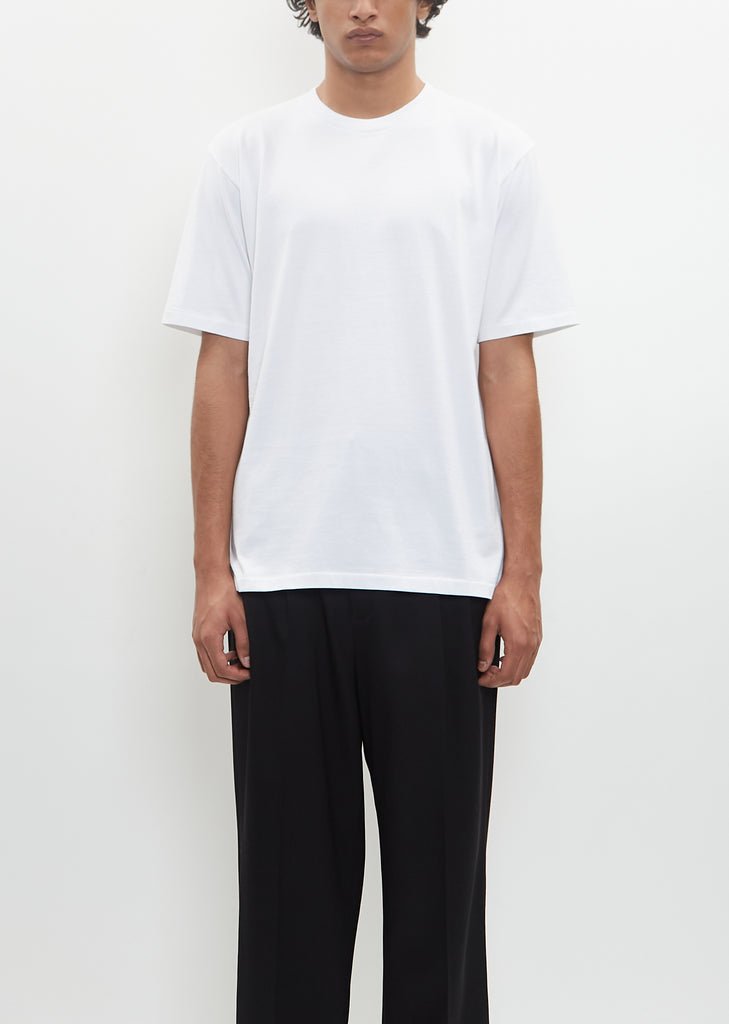 Luster Plaiting Tee — White