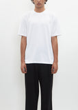 Luster Plaiting Tee — White