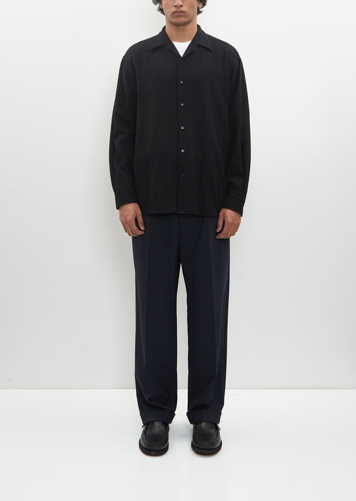 Airy Smooth Cashmere Shirt Blouson