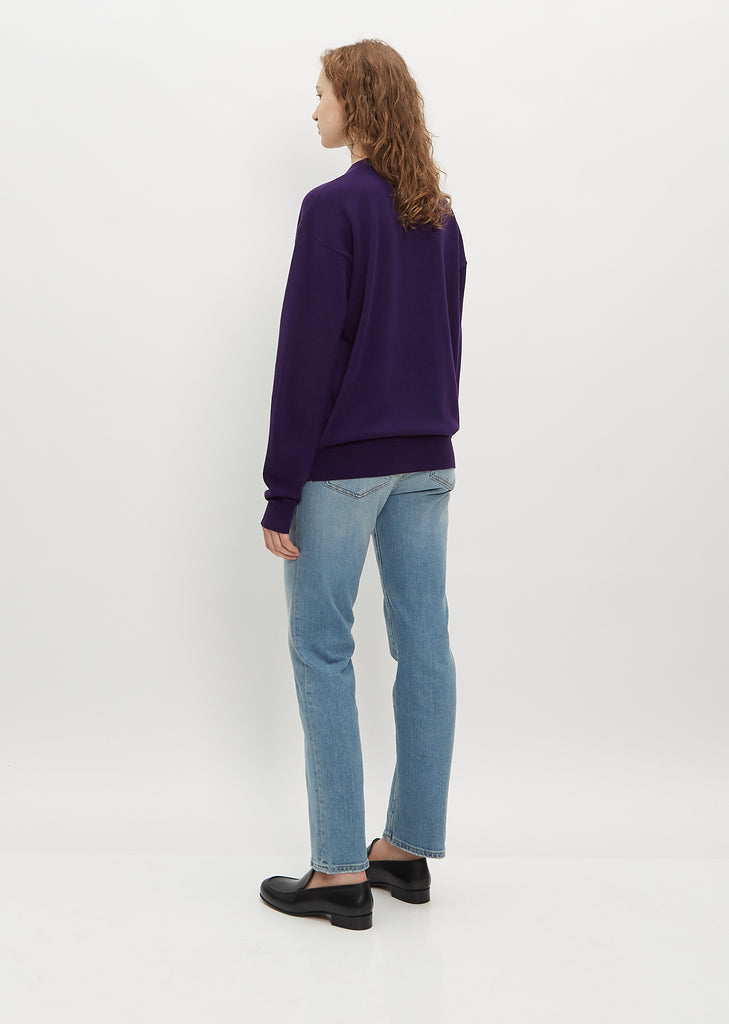 Slouchy Wool & Cashmere Crewneck