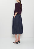 Sonista Cotton Denim Skirt