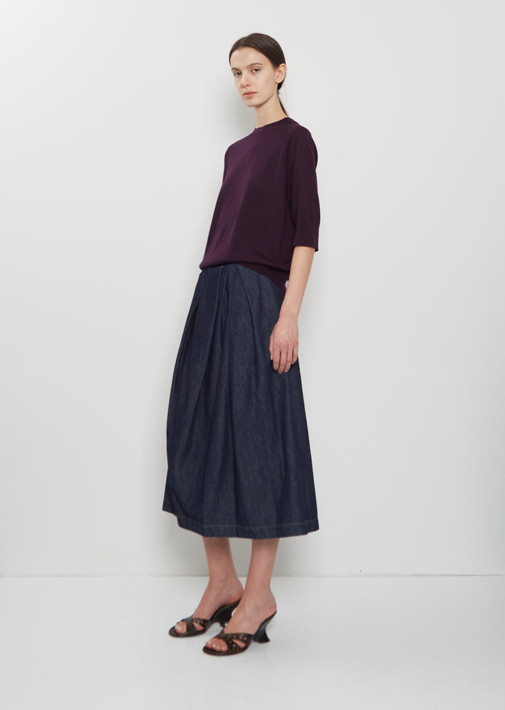 Sonista Cotton Denim Skirt