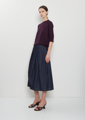 Sonista Cotton Denim Skirt
