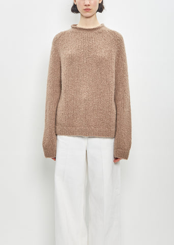 Cashmere Silk Chili Sweater — Toffee