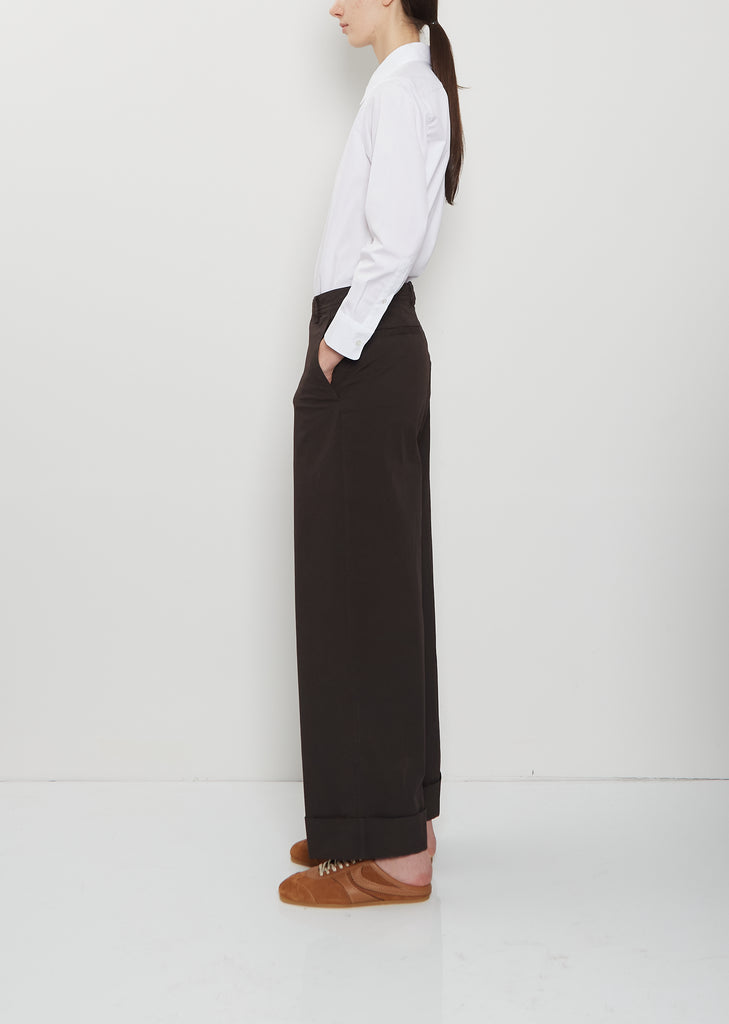 Pakora Cotton Pants — Dark Brown