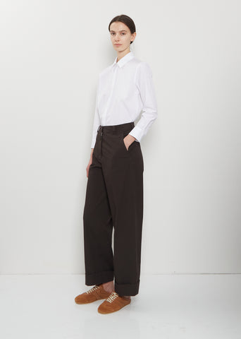 Pakora Cotton Pants — Dark Brown