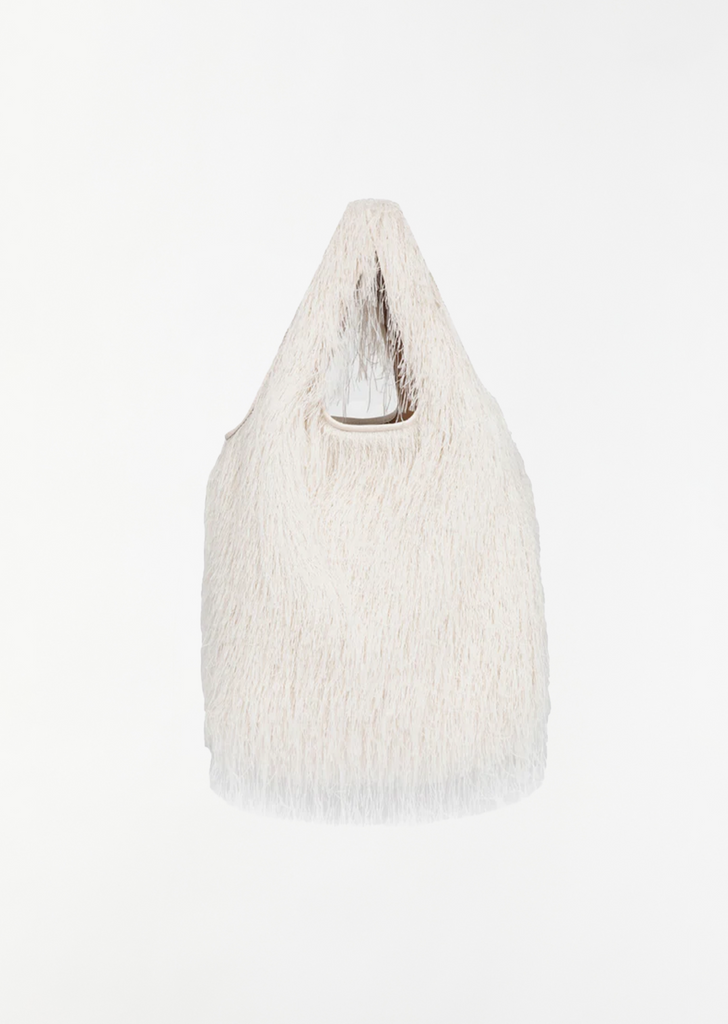 Fringed March Shopper Tote
