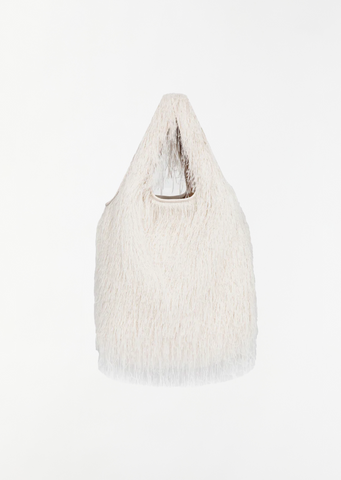 Fringed March Shopper Tote