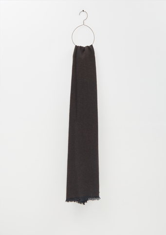 Hokkaido Melange Cashmere Stole — Black / Brown