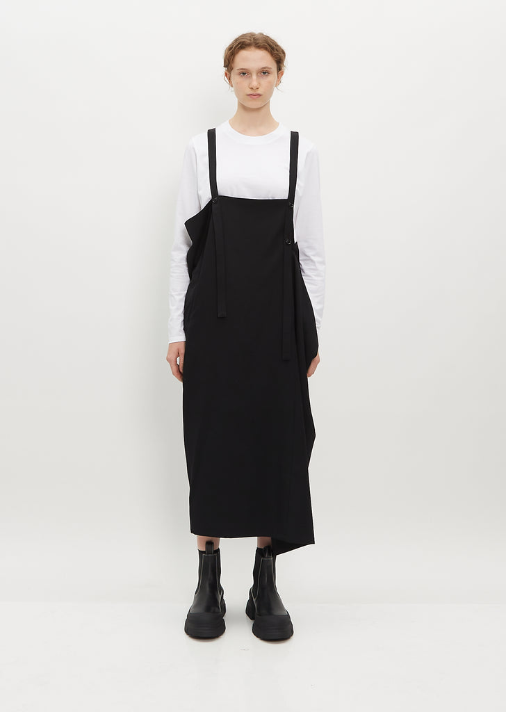 Asymmetric Strap Dress - 2 / Black
