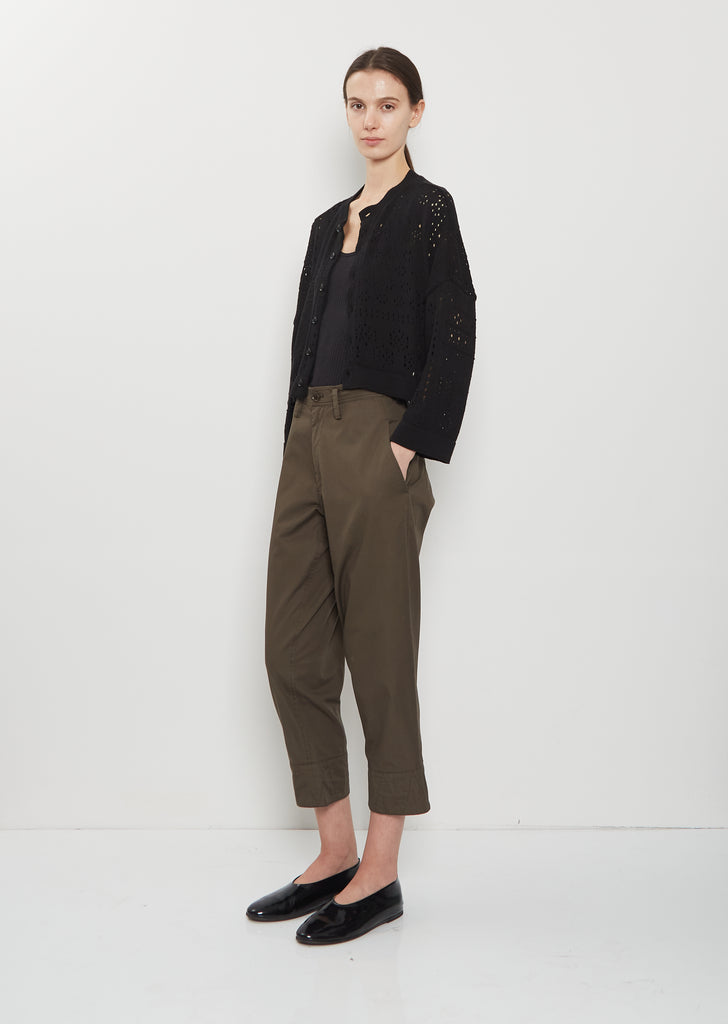 Cropped Semi-Wide China Pant