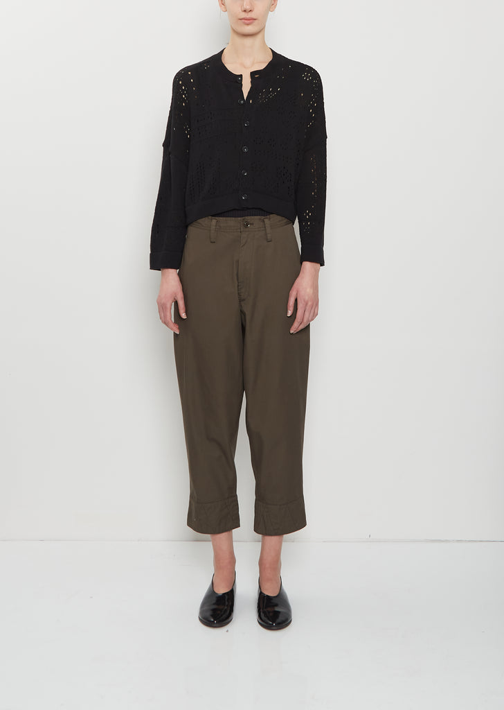 Cropped Semi-Wide China Pant
