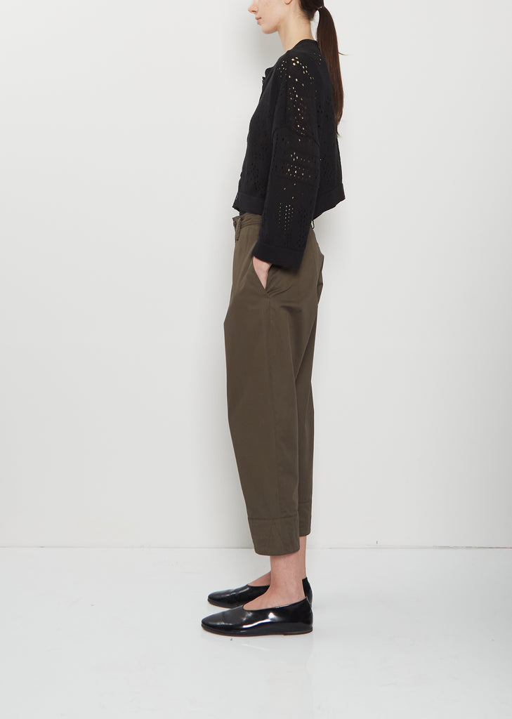 Cropped Semi-Wide China Pant