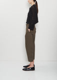 Cropped Semi-Wide China Pant