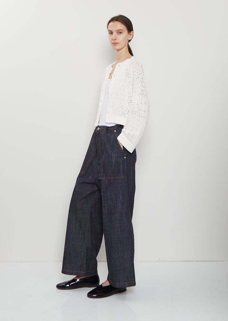 Straight Denim Trousers