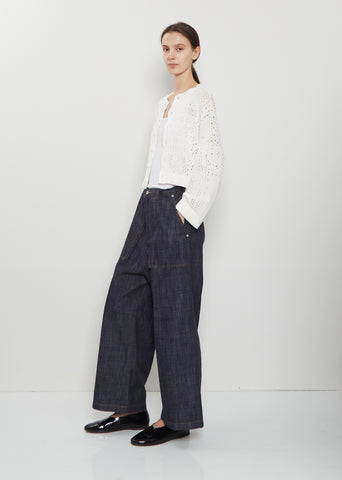 Straight Denim Trousers