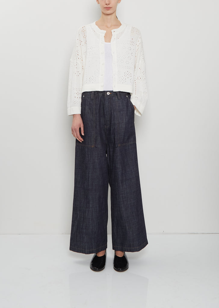 Straight Denim Trousers