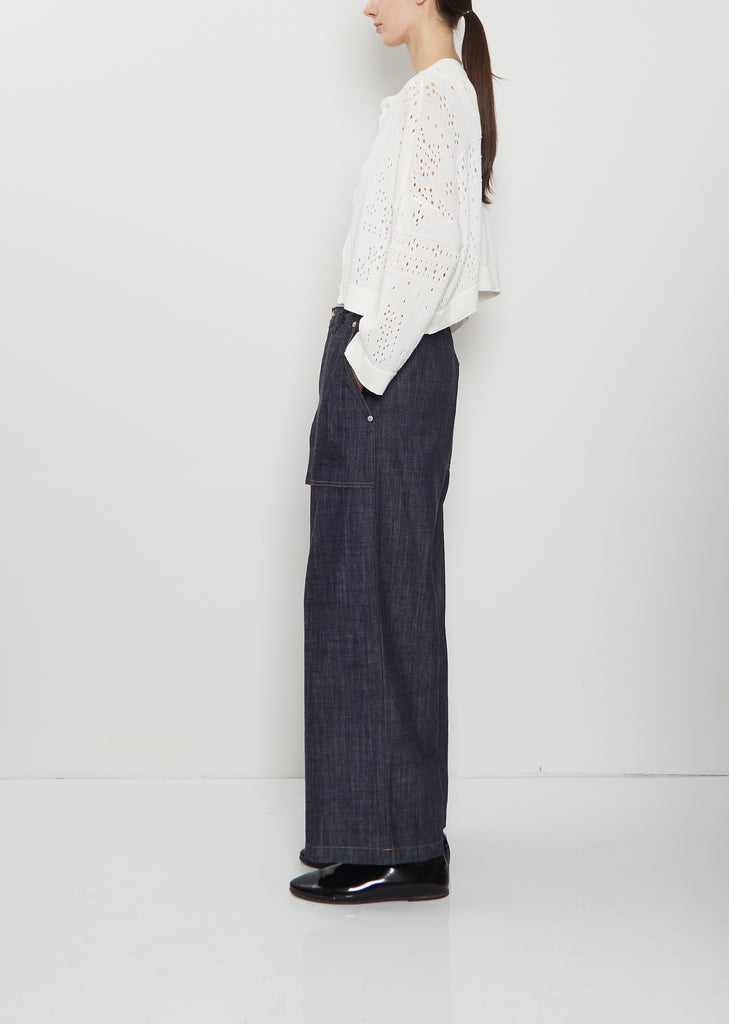 Straight Denim Trousers