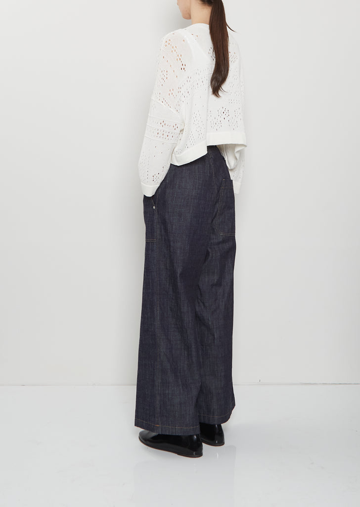 Straight Denim Trousers