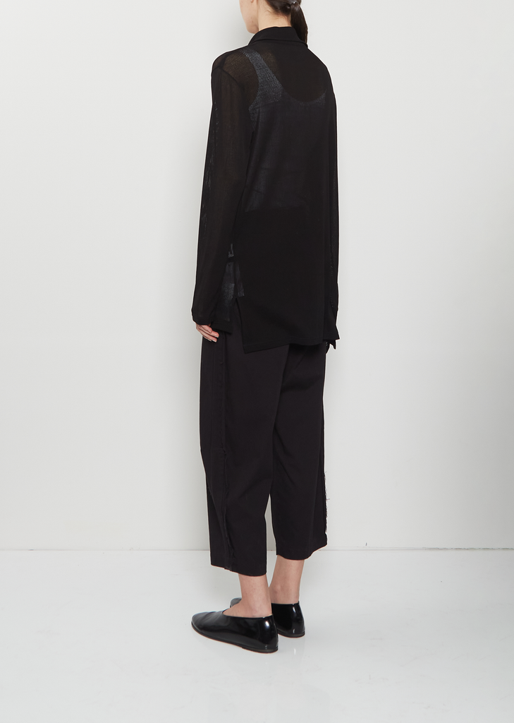 Asymmetric Cardigan with Collar