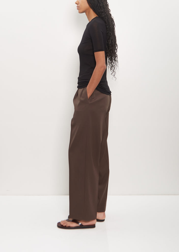 Super High Gauge Sheer Rib Tee — Black