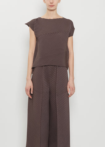 Plaster Pleats Solid Shirt