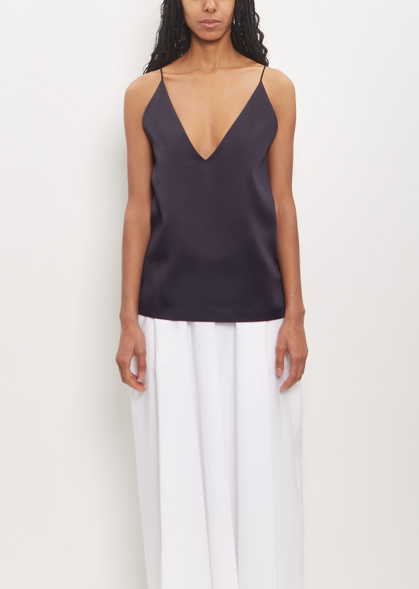 Silk Lining V-Neck Camisole – La Garçonne