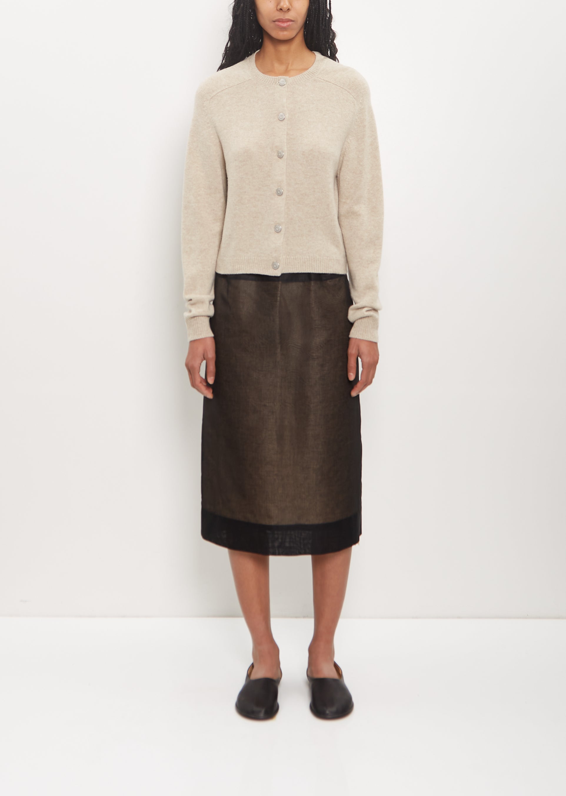 Cotton Organdy Transparent Skirt – La Garçonne