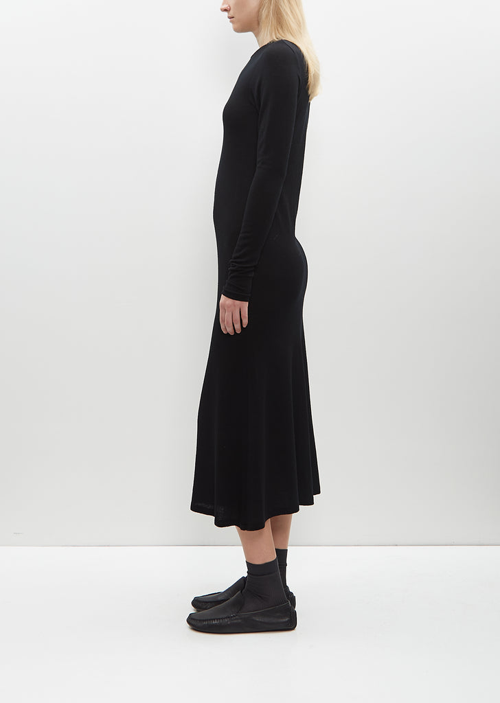 Wool Amuzen Dress — Black