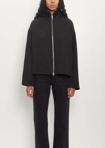 Viscose Liquid Jacket — Black