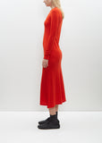 Wool Amuzen Dress — Red