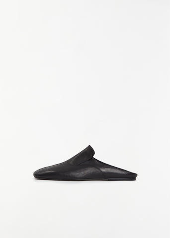 Leather Flat Mule